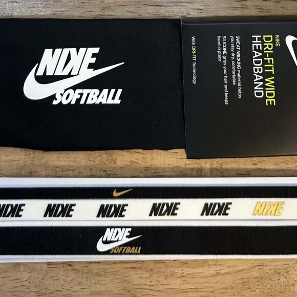 NEW Nike 4pc Nike Softball Headband Set - Picture 1 of 9